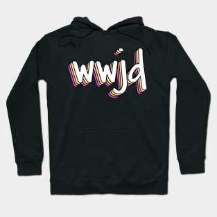 what would jesus do? x wwjd Hoodie